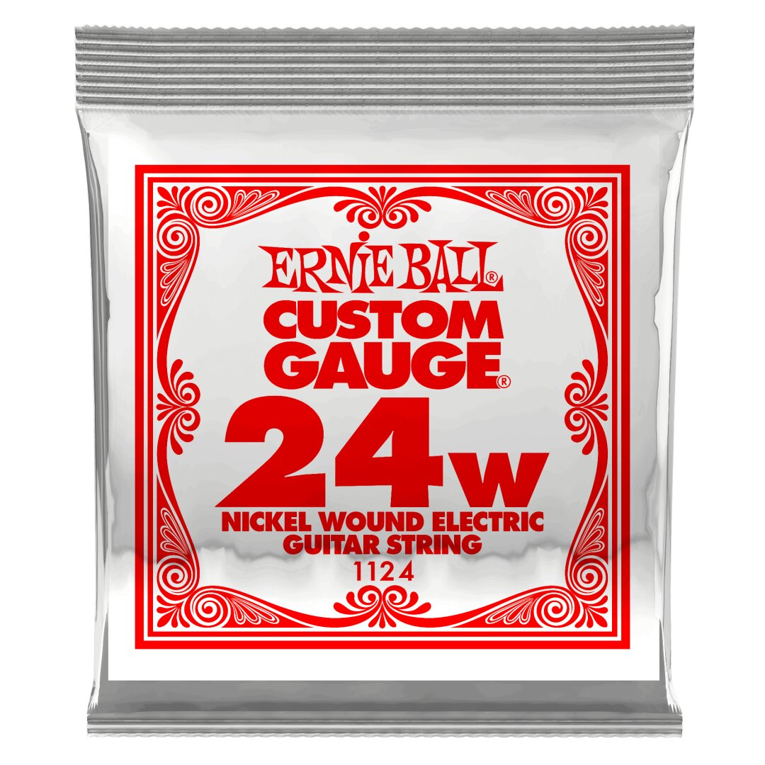 Ernie Ball .024 Nickel Wound Electric Guitar Strings 6 pack