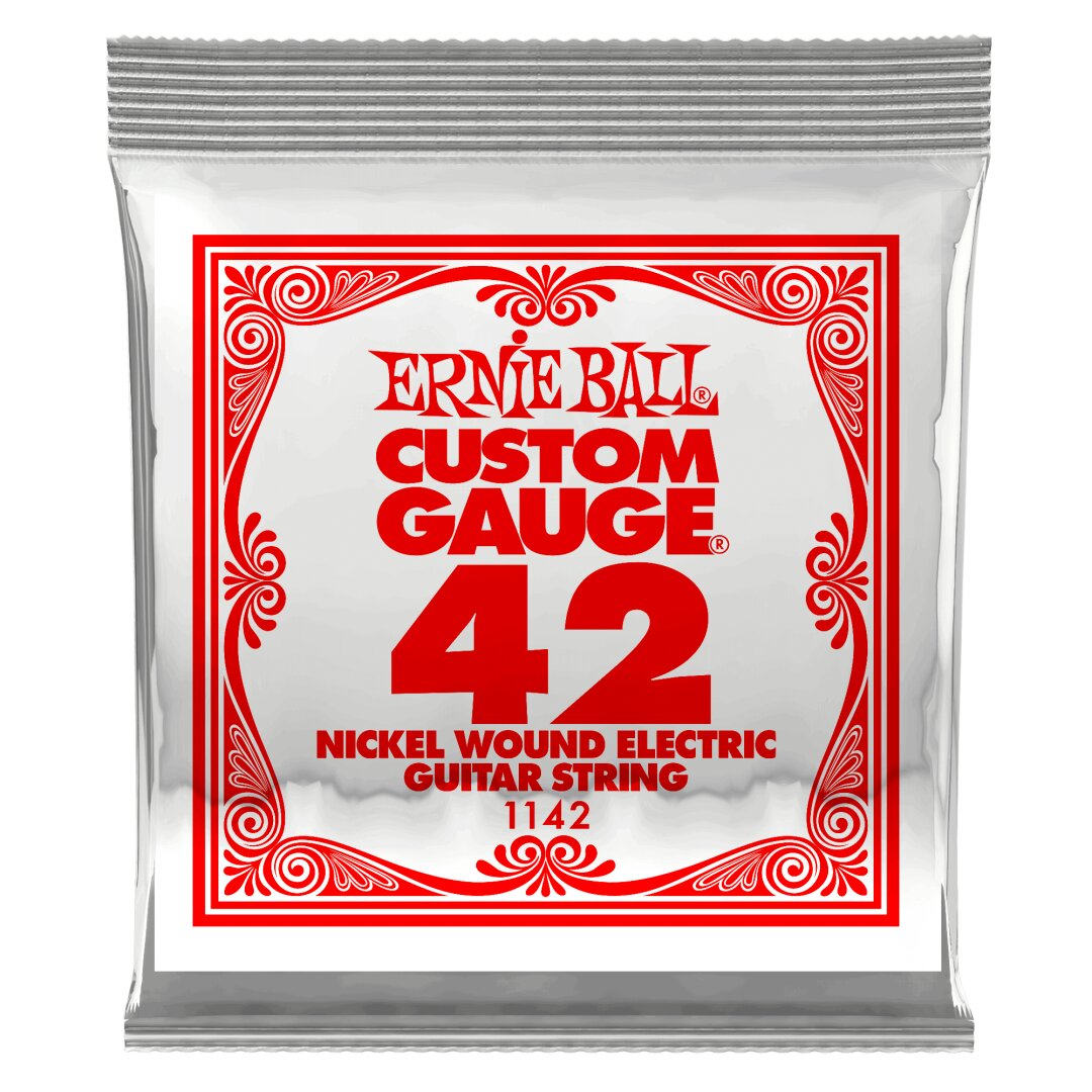 Ernie Ball .042 Nickel Wound Electric Guitar Strings 6 Pack