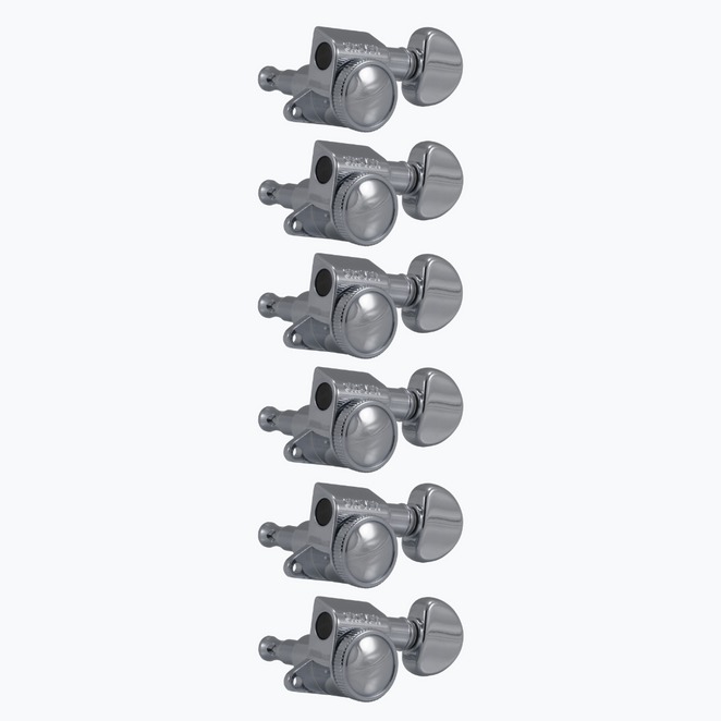 Grover 505C6 Mini Roto-Grip Locking Rotomatics Machine Heads 6-In-Line
