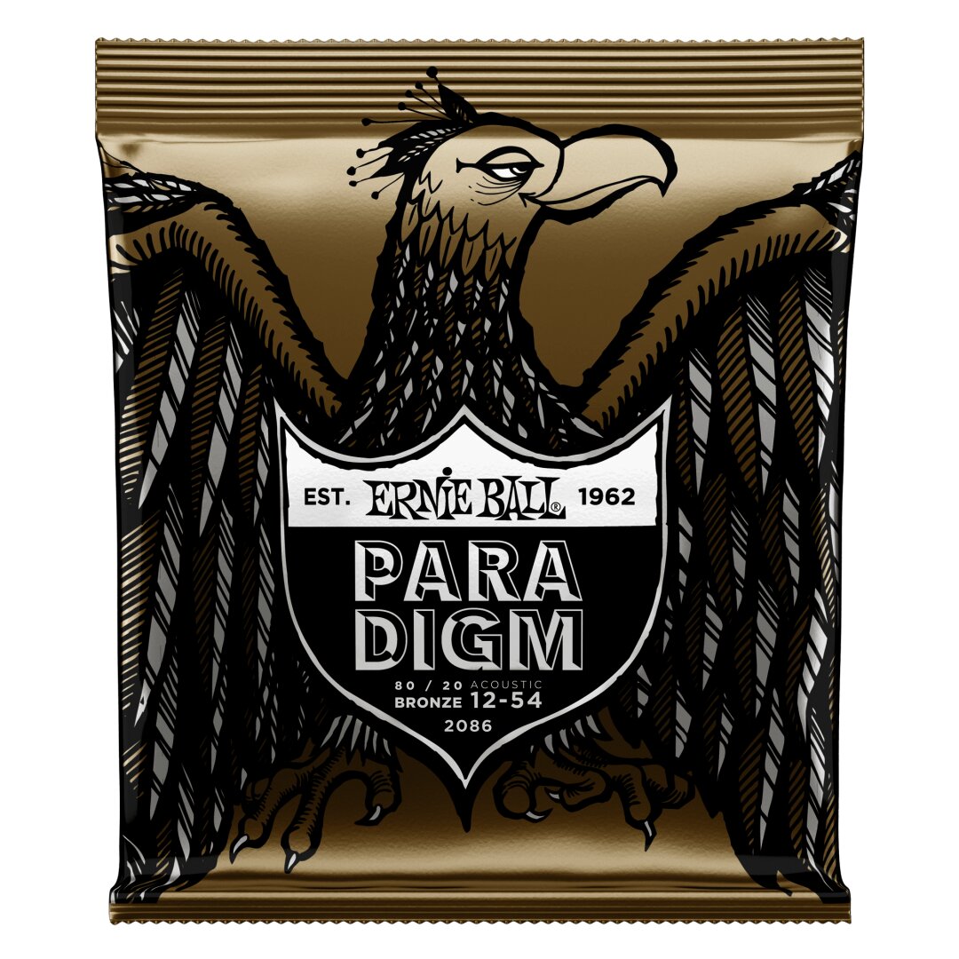 Ernie Ball Paradigm Medium Light 80/20 Bronze Acoustic Guitar Strings - 12-54 Gau