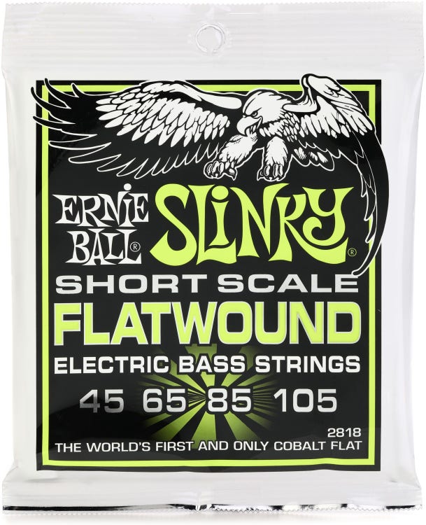 Ernie Ball 2818 Regular Slinky Flatwound Electric Bass Guitar Strings