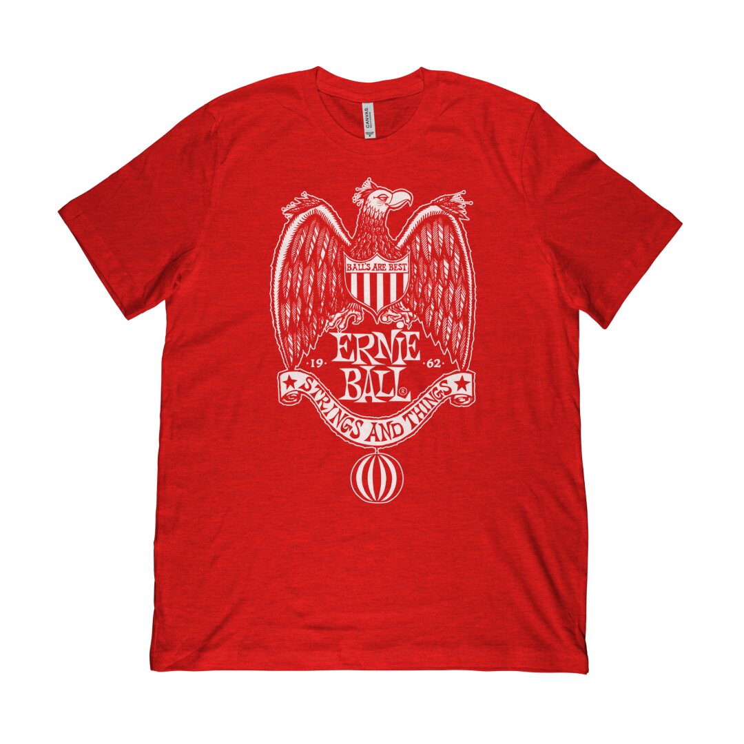 Ernie Ball 1962 Strings & Things Red T-Shirt SM