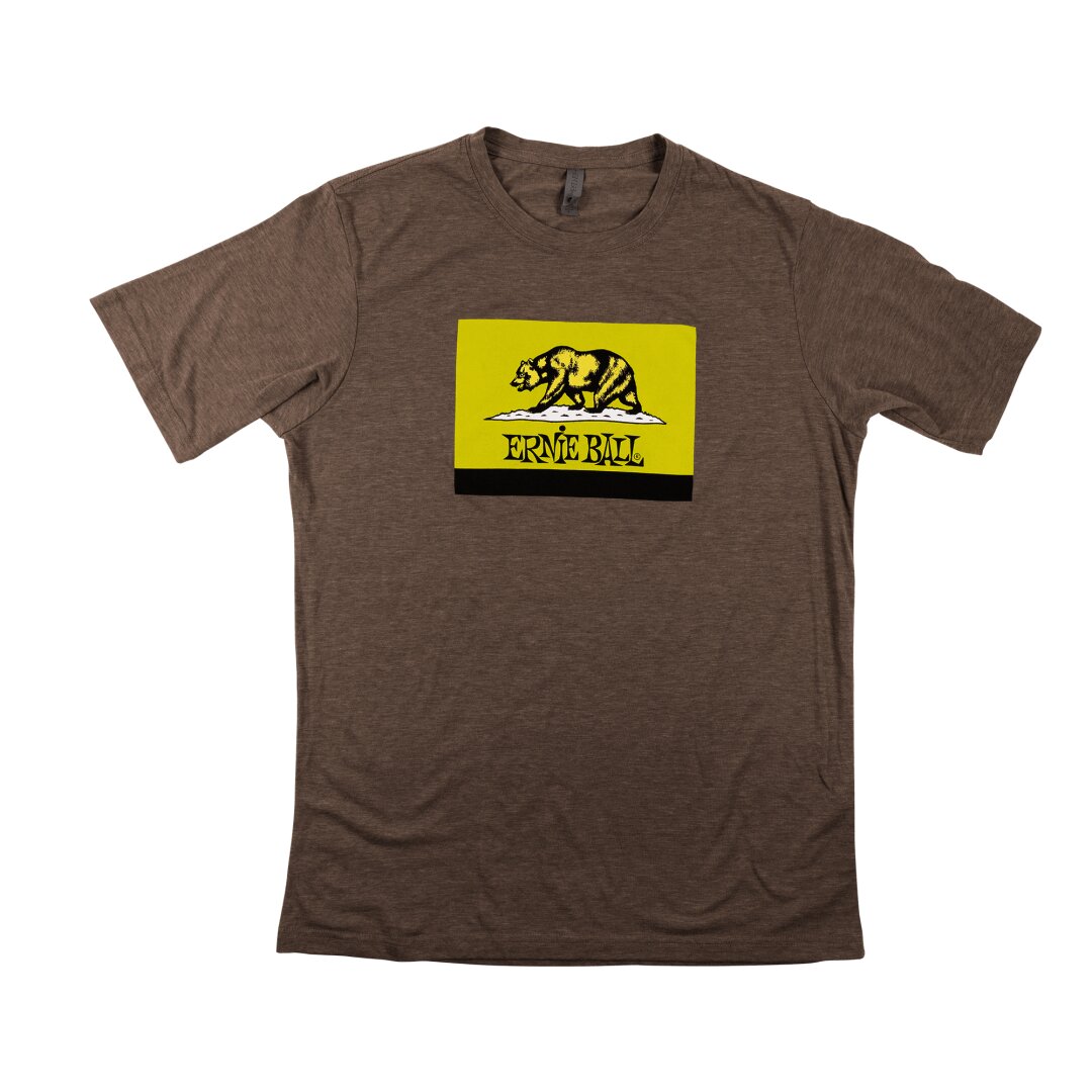 Ernie Ball CA Bear Flag Green T-Shirt LG