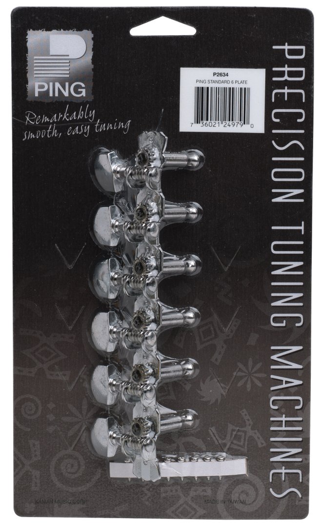 Ping P2634 Six-In-Line Plate Machine Heads. (1 Set)