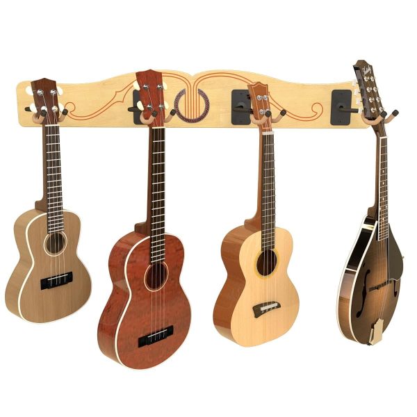 A&S The Pro-File® Wall-Mounted Ukulele & Mandolin Hanger
