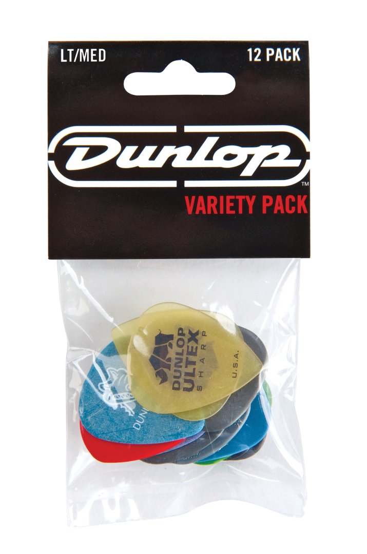 Dunlop PVP101 Guitar Pick Variety Pack Light/Medium. (12 Pack)