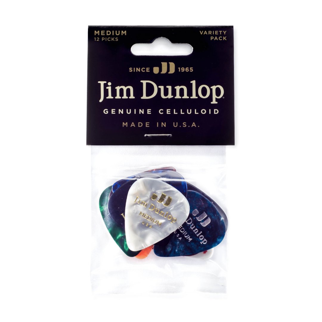 Dunlop PVP106 Celluloid Medium Variety Pack Guitar Picks