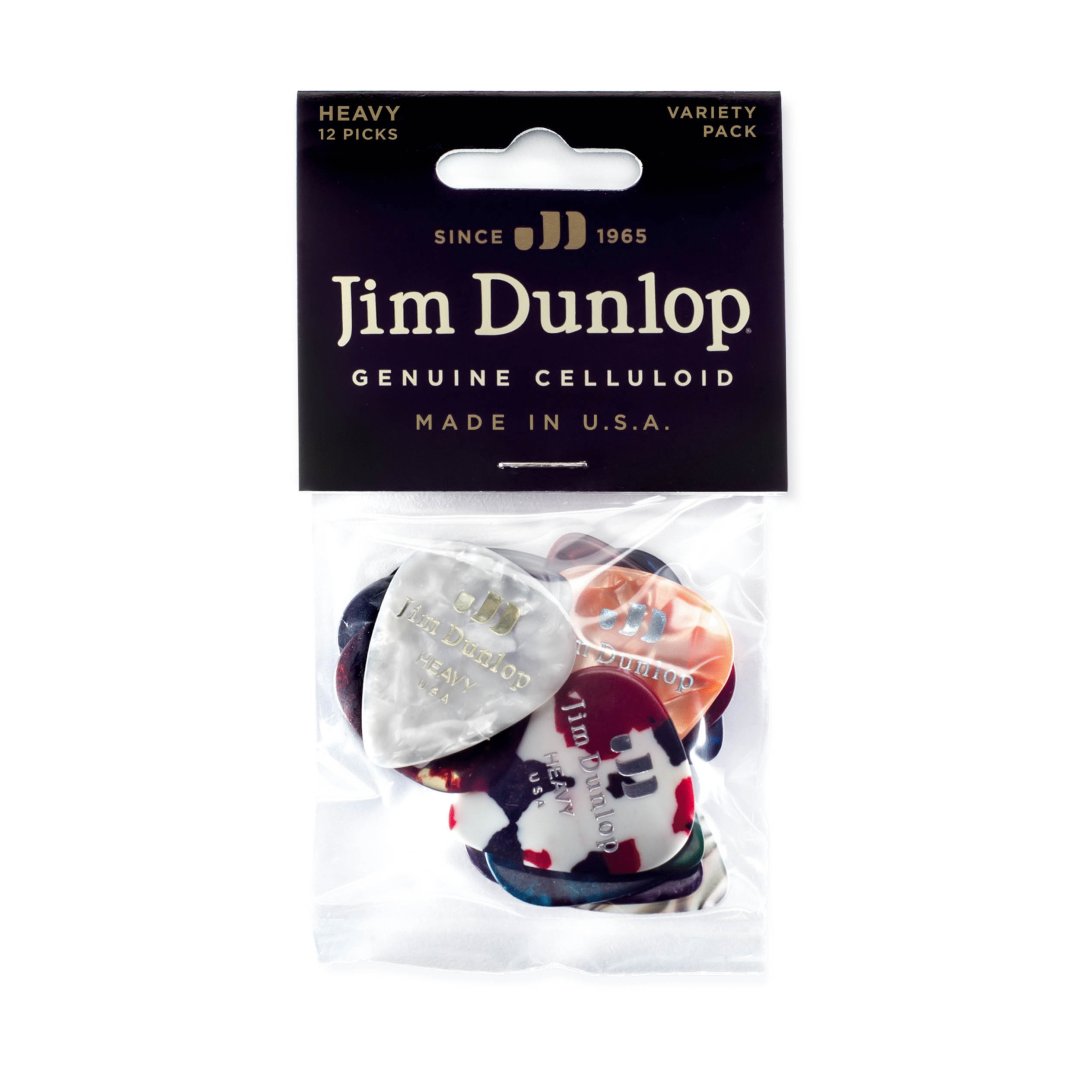 Dunlop PVP107 Celluloid Heavy Variety Pack Guitar Picks