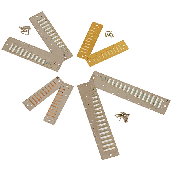 Suzuki RP-S-48S Sirius Replacement Reedplate Set. 14 Hole Straight Har