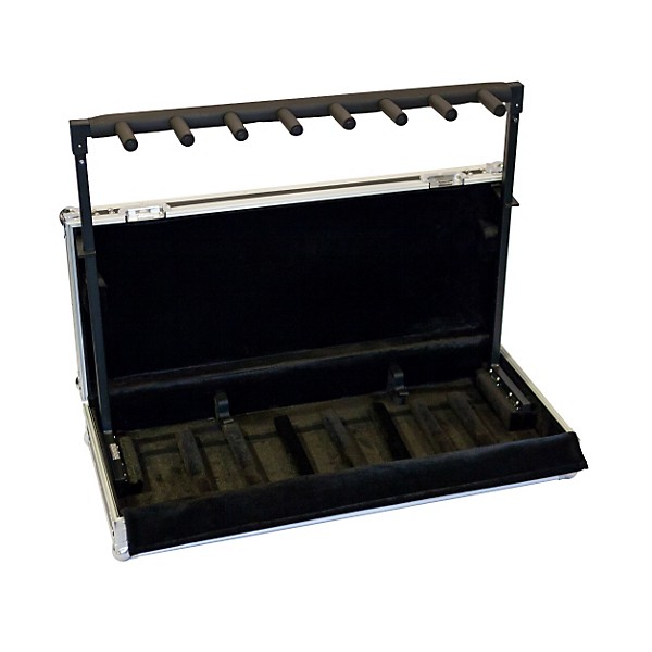 Road Runner 7-Guitar Stand Flight Case Black
