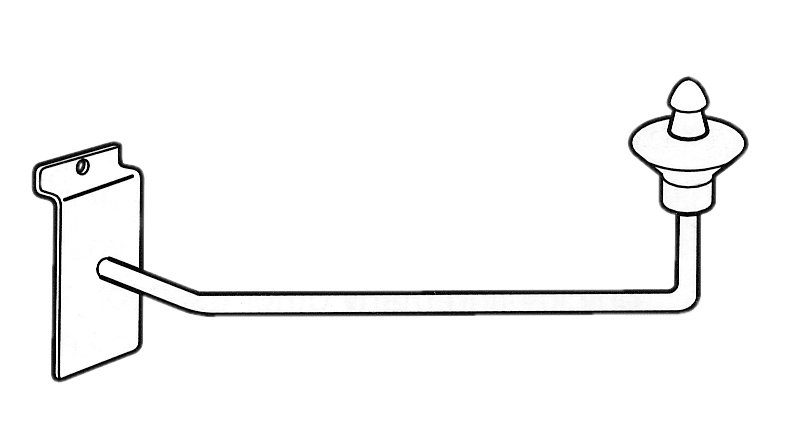 Ingles SA-701 Cymbal Arms With Locking Slatwall Plate. 12.5" Fits All