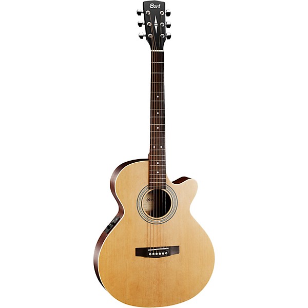 Cort SFXMEOP SFX Series Acoustic Electric Cutaway Guitar. Open Pore