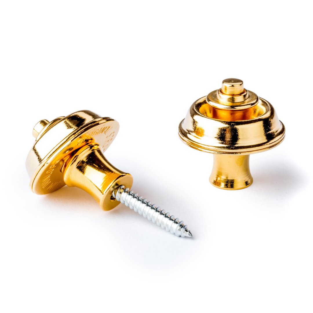 Dunlop SLS1104G Straplok Strap Retainers Original. 24KT Gold