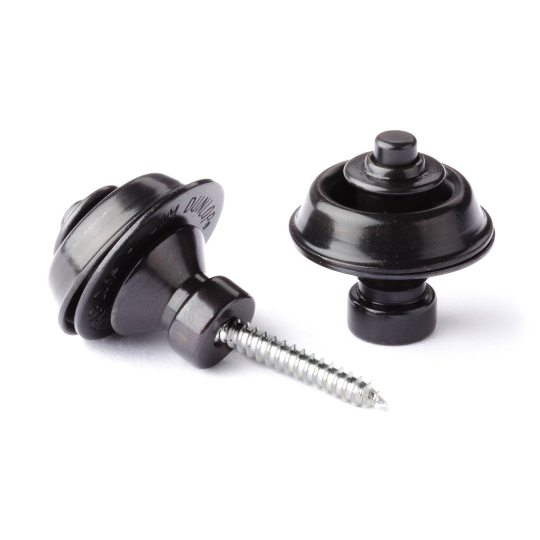 Dunlop SLS1503BK Straplok Strap Retainers Traditional. Black Oxide