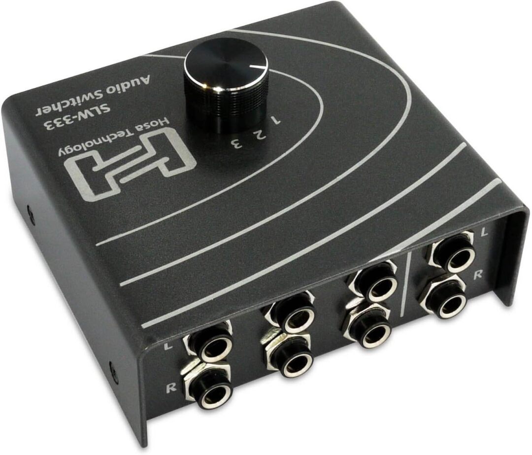 Hosa SLW-333 Passive Audio Switcher – 1/4″ TRS in to 3x 1/4" TRS