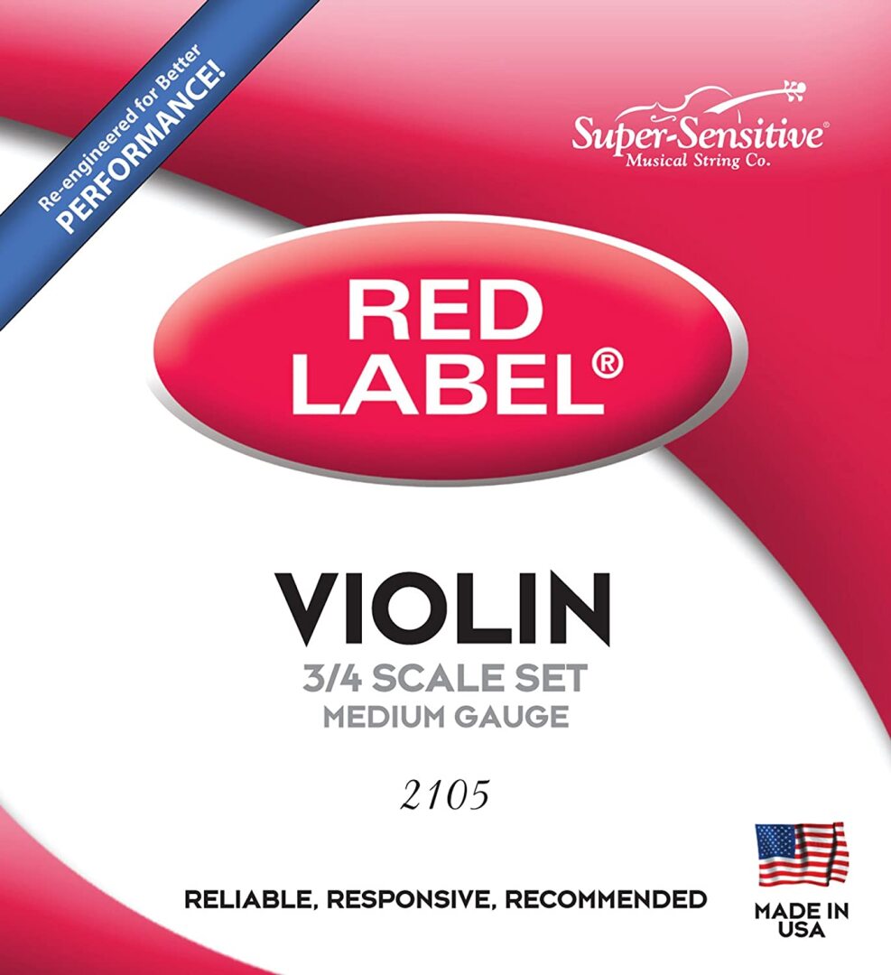 Super Sensitive Steelcore 3/4 Violin Strings: Set