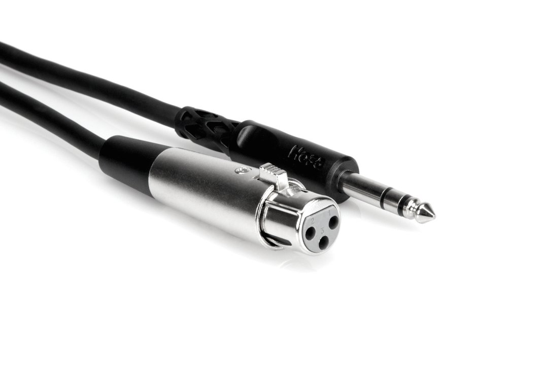 Hosa STX-110F Balanced Interconnect XLR3F to 1/4" TRS. 10'