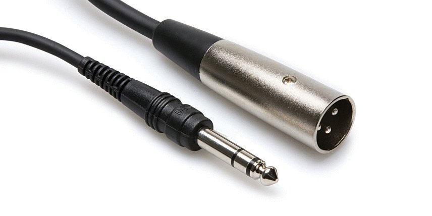 Hosa STX-115M Balanced Interconnect 1/4" TRS to XLR3M. 15'