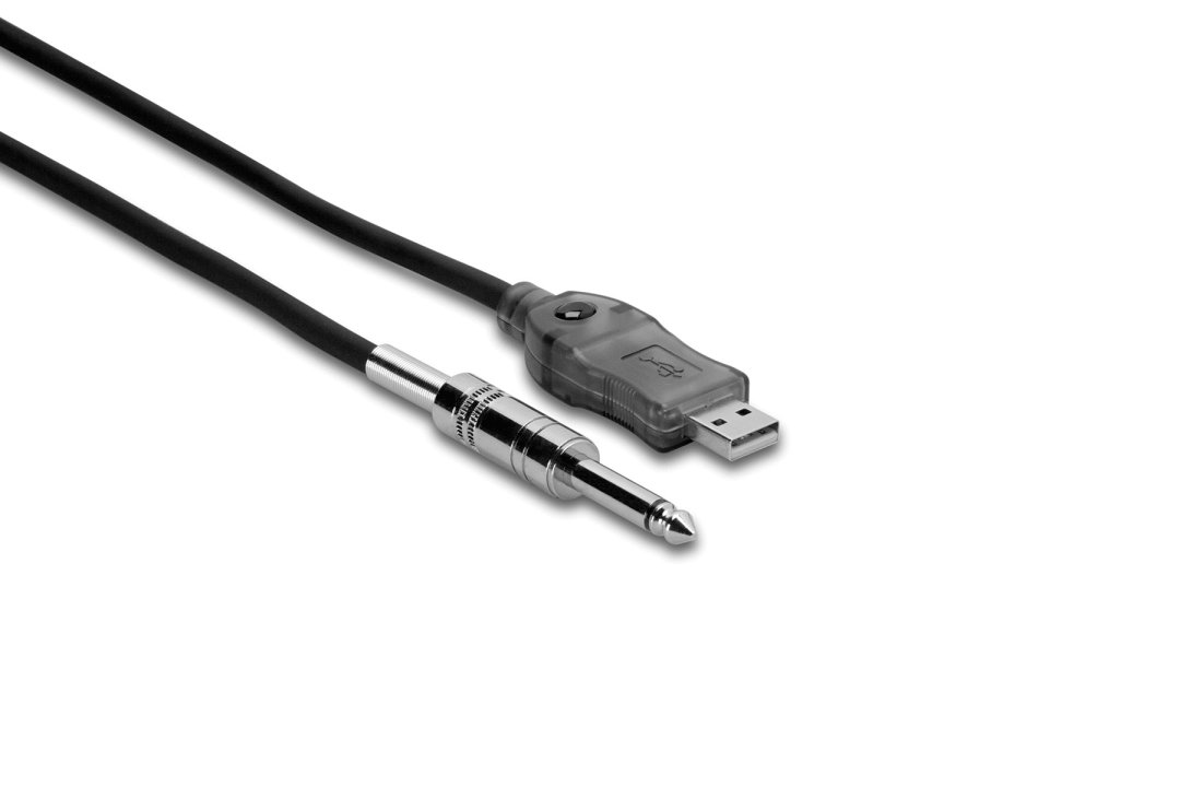 Hosa USQ-110 TRACKLINK USB Interface 1/4" TS to USB Type A. 10'
