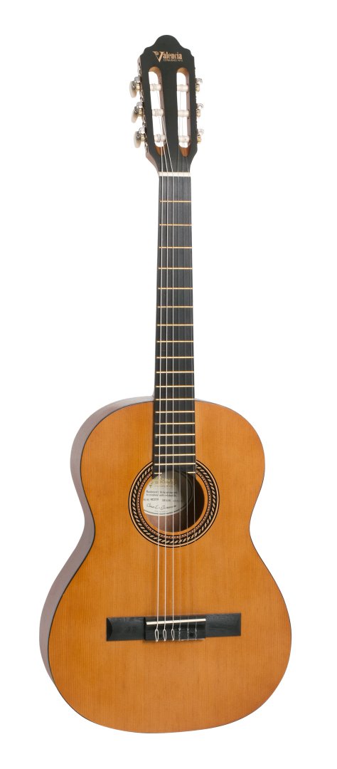 Valencia VC203 200 Series 3/4 Size Classical Guitar. Antique Natural F