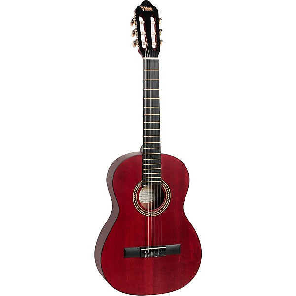 Valencia VC203 200 Series 3/4 Size Classical Guitar. Transparent Wine