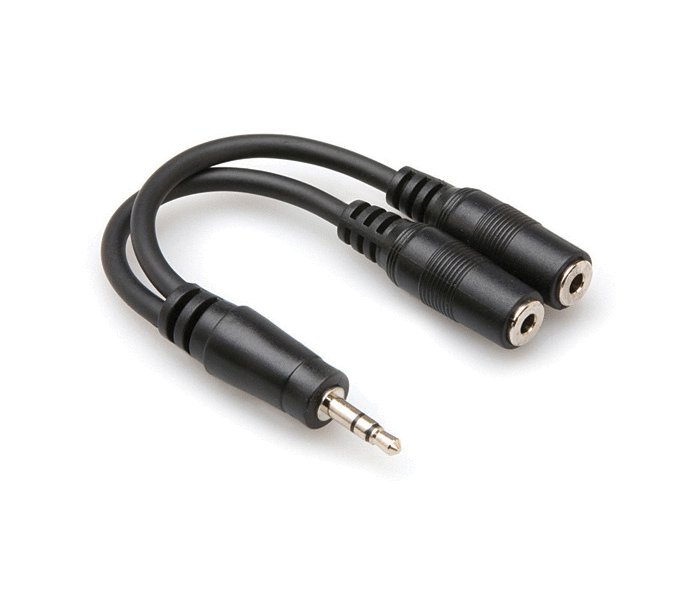 Hosa YMM-232 Y Cable 3.5mm TRS to Dual 3.5mm TRSF