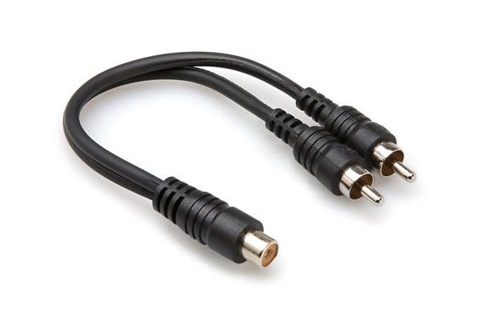 Hosa YRA-105 Y Cable RCAF to Dual RCA