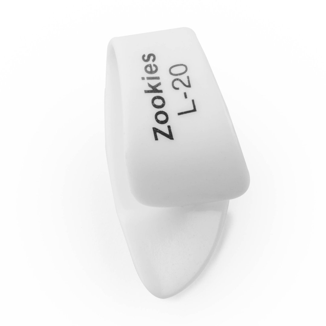 Dunlop Z9003L20 Zookies Thumbpicks Large 20 Degree Tip Angle. (12 Pack