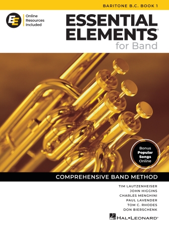 Hal Leonard Essential Elements for Band – Baritone B.C. Book 1 with Online Resources
