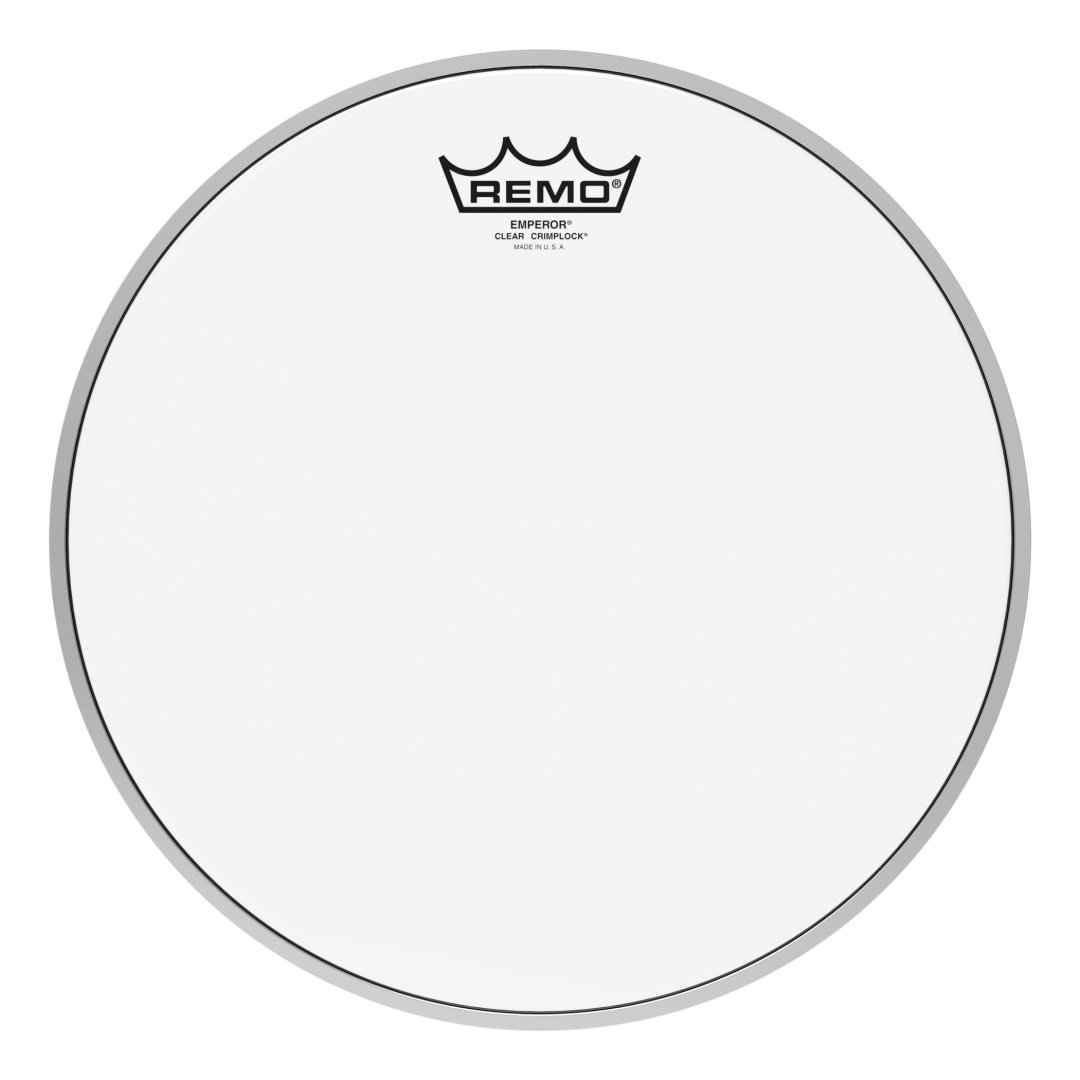 Remo BE-0312-MP Emperor Clear Crimplock Tenor Drumhead. 12"