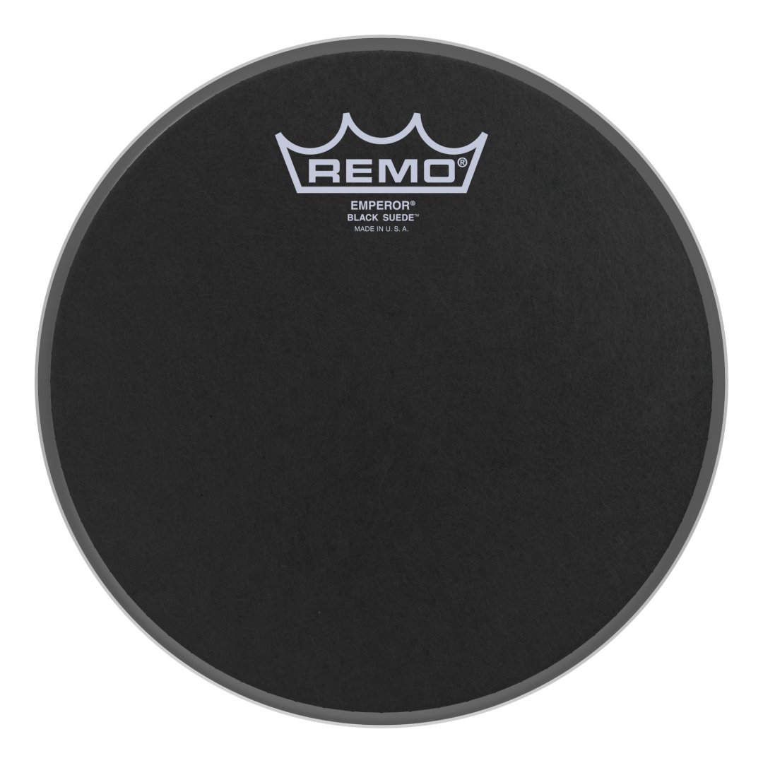Remo BE-0808-ES Emperor Black Suede Drumhead. 8"