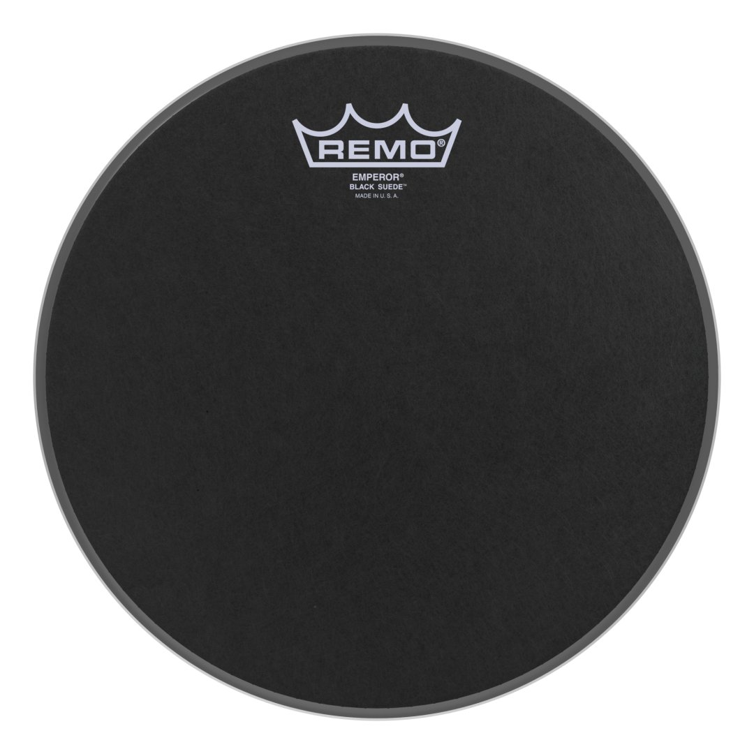 Remo BE-0810-ES Emperor Black Suede Drumhead. 10"