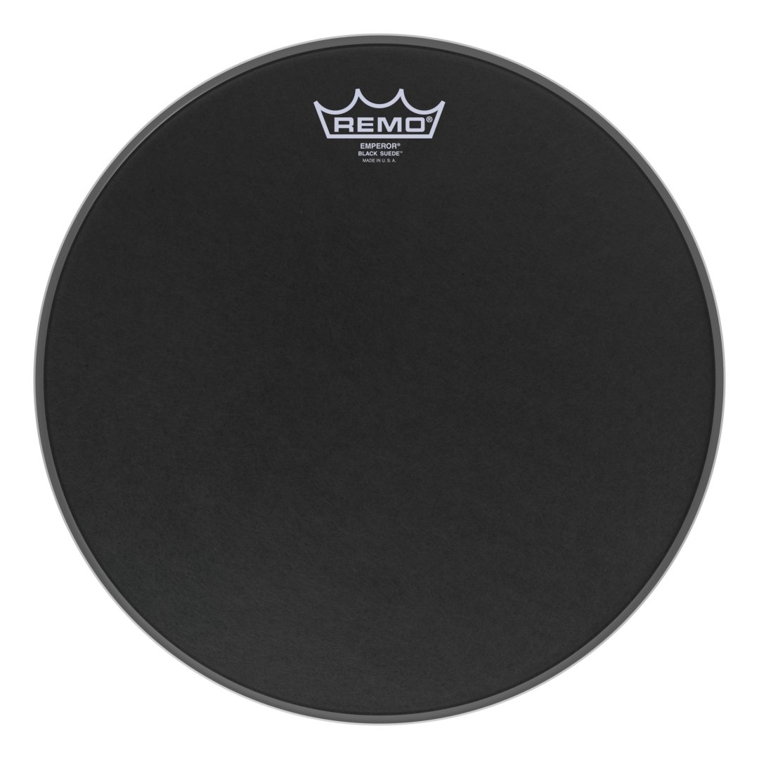 Remo BE-0813-ES Emperor Black Suede Drumhead. 13"