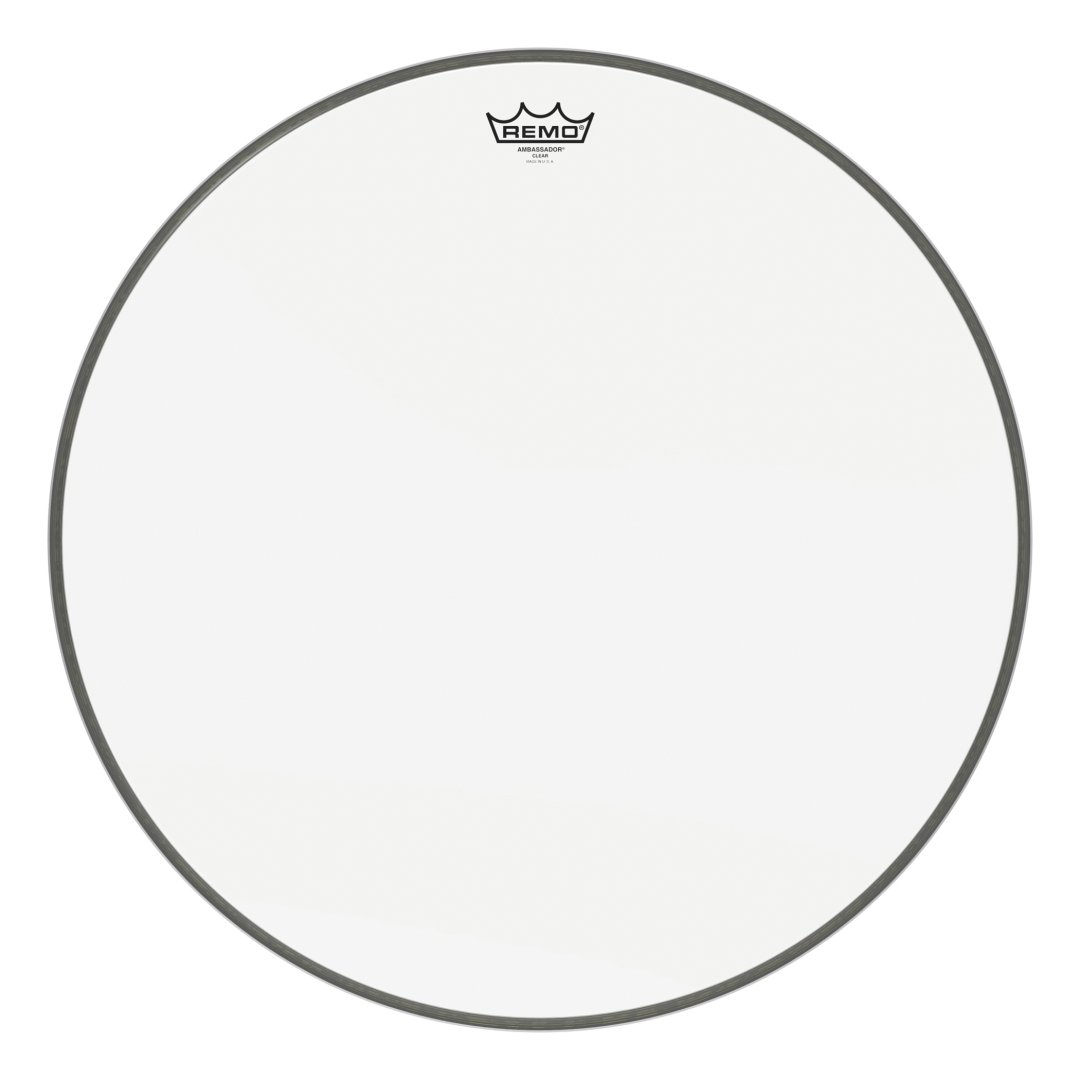 Remo BR-1322-00 Ambassador Clear Bass Drumhead. 22"