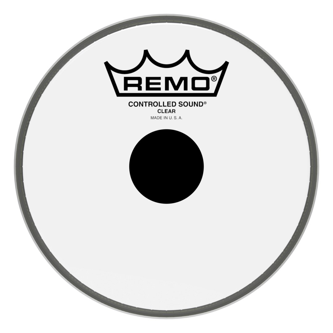 Remo CS-0306-10 Controlled Sound Clear Black Dot Drumhead Top Black Do
