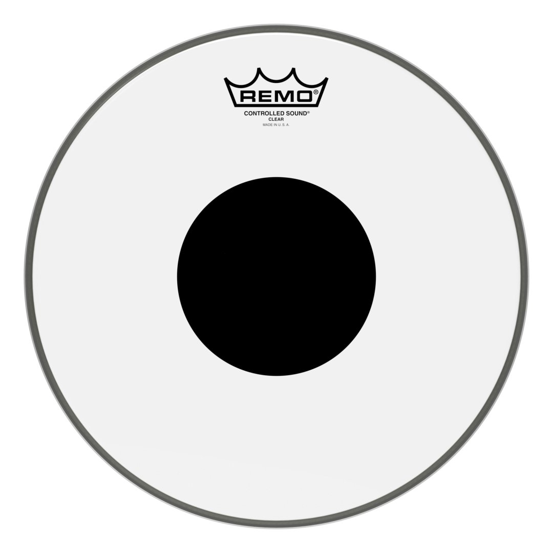 Remo CS-0312-10 Controlled Sound Clear Black Dot Drumhead Top Black Do