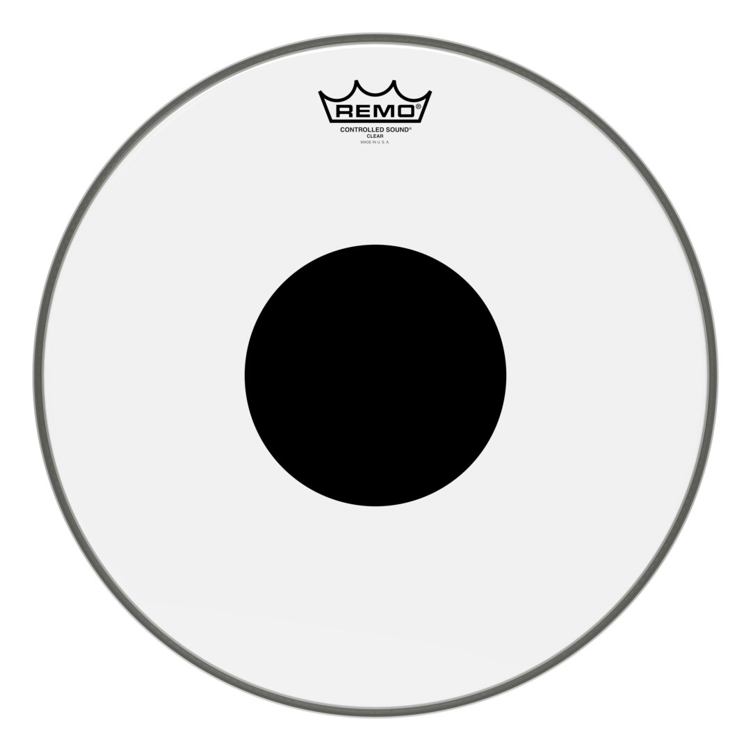 Remo CS-0315-10 Controlled Sound Clear Black Dot Drumhead Top Black Do