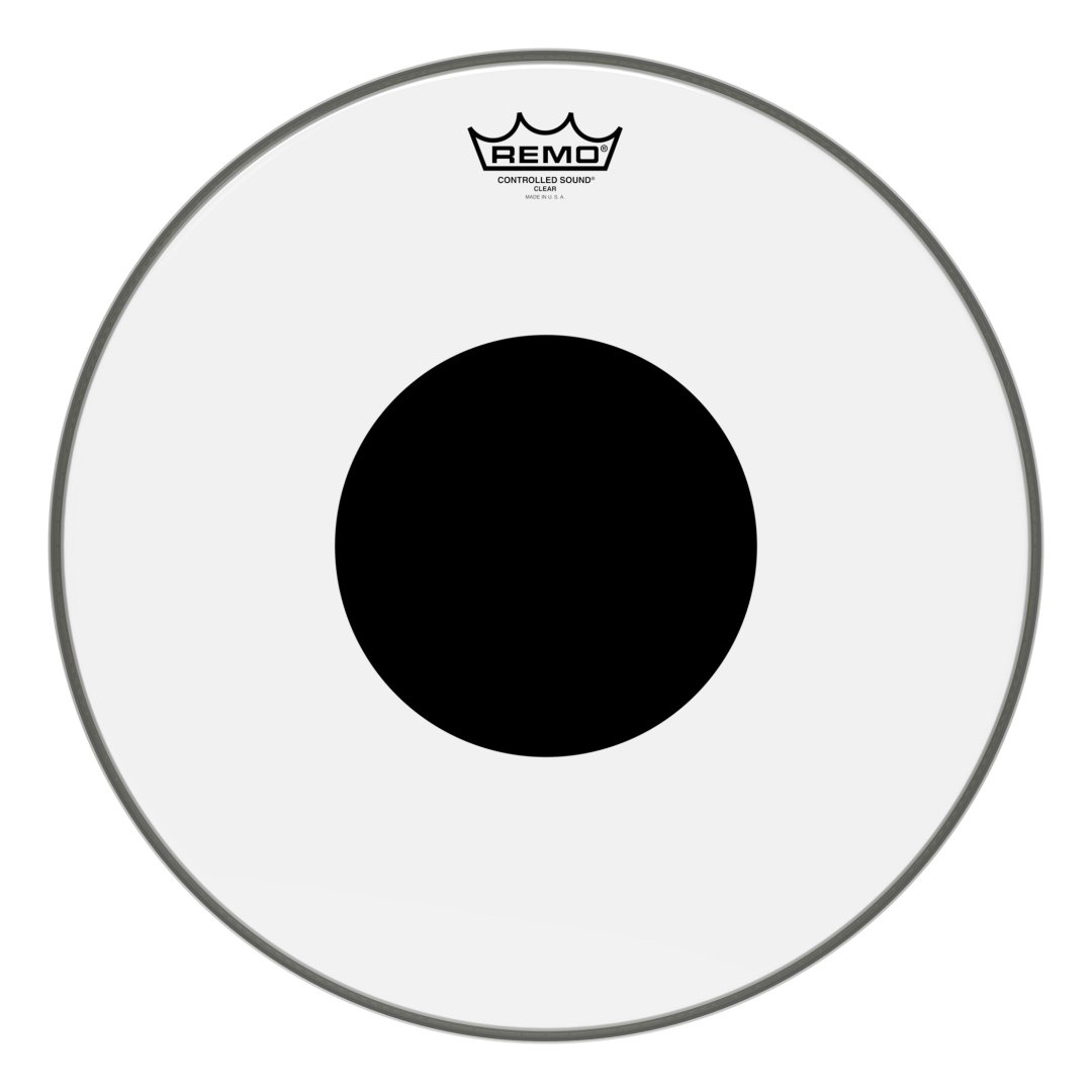 Remo CS-0316-10 Controlled Sound Clear Black Dot Drumhead Top Black Do