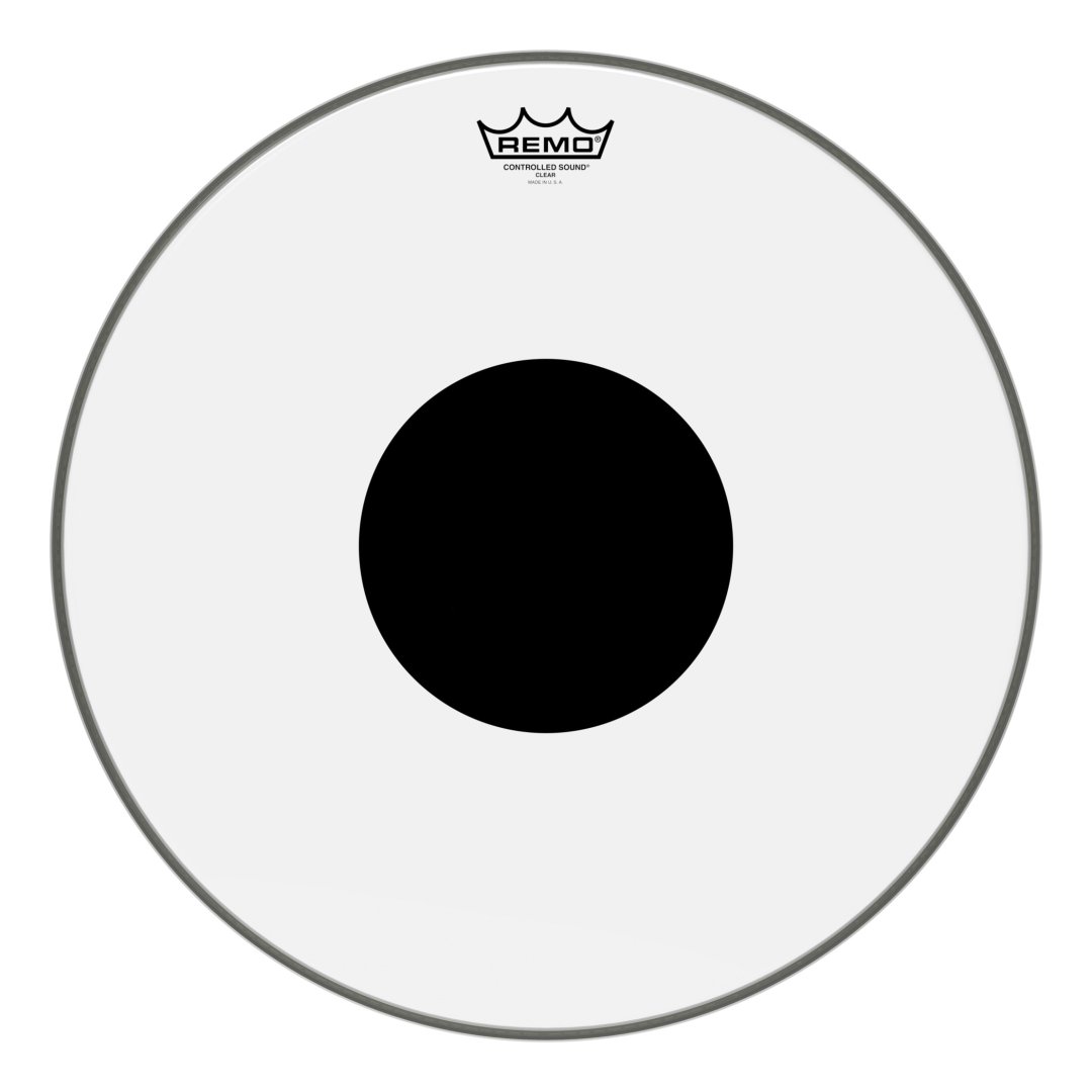 Remo CS-0318-10 Controlled Sound Clear Black Dot Drumhead Top Black Do