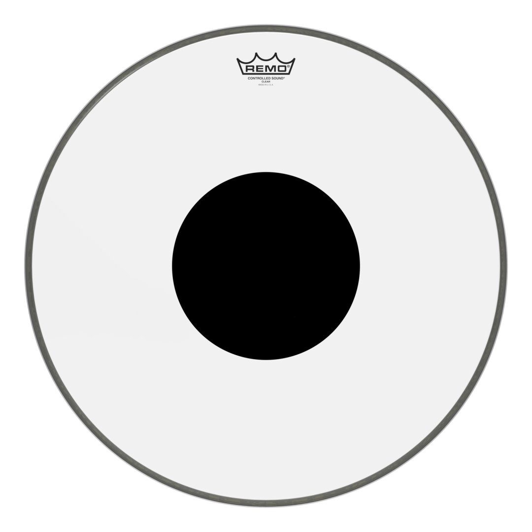 Remo CS-1320-10 Controlled Sound Clear Black Dot Bass Drumhead Top Bla
