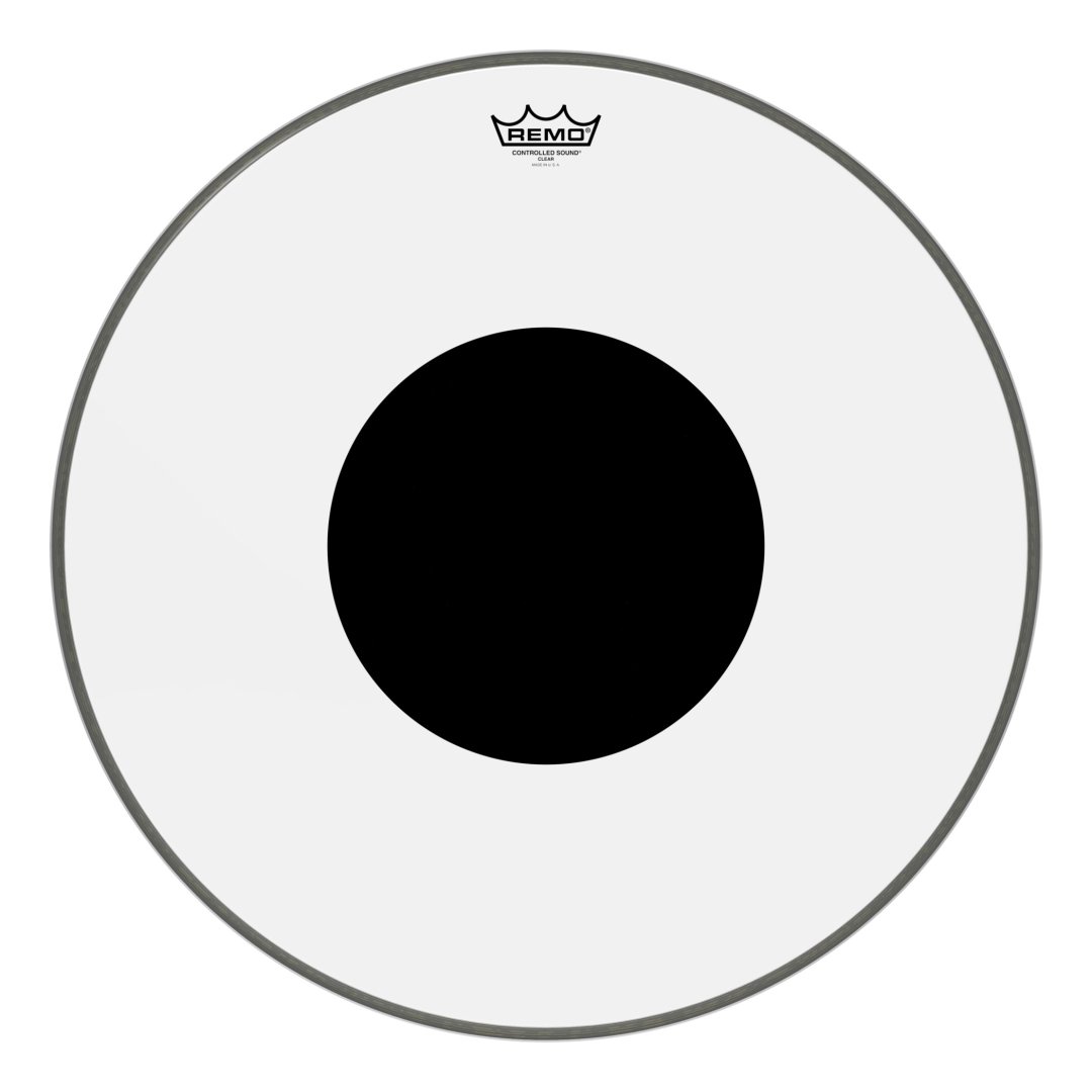 Remo CS-1322-10 Controlled Sound Clear Black Dot Bass Drumhead Top Bla