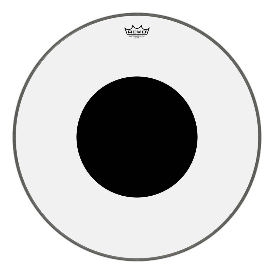 Remo CS-1326-10 Controlled Sound Clear Black Dot Bass Drumhead Top Bla