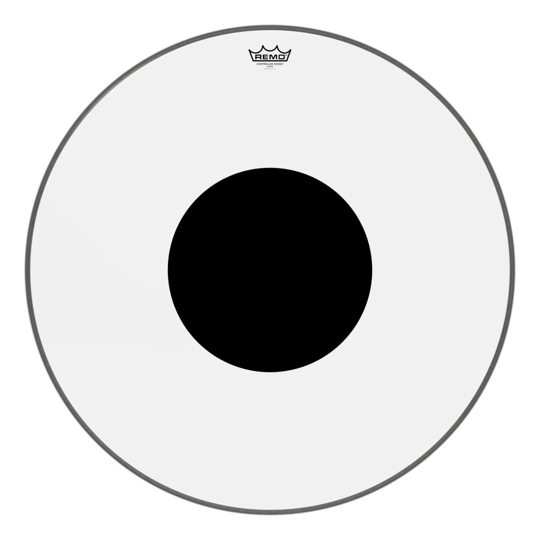 Remo CS-1328-10 Controlled Sound Clear Black Dot Bass Drumhead Top Bla