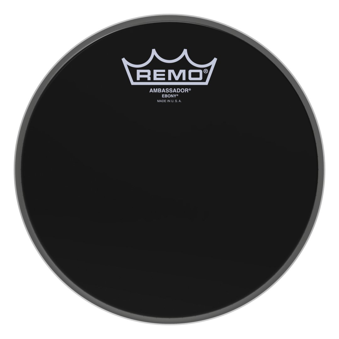 Remo ES-0008-00 Ambassador Ebony Drumhead. 8"