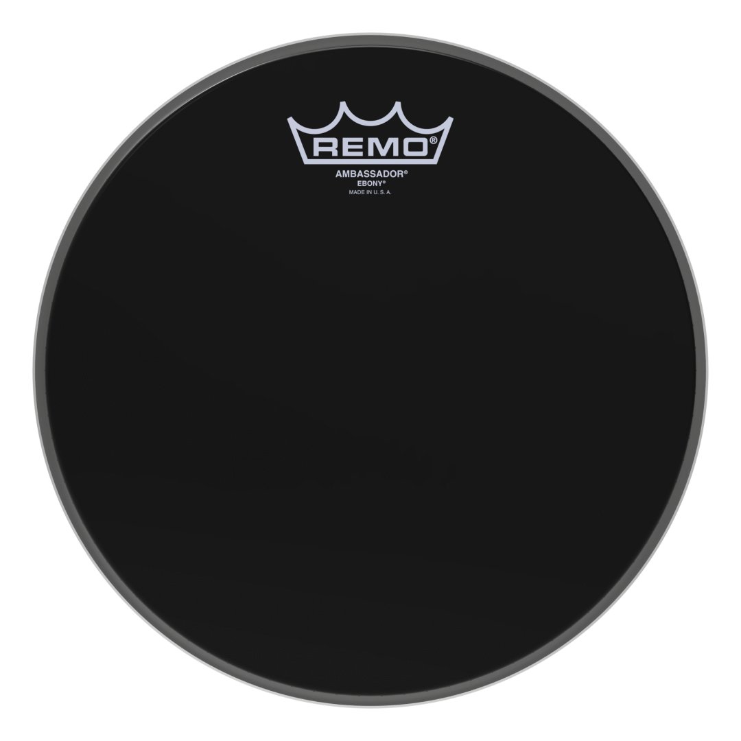 Remo ES-0010-00 Ambassador Ebony Drumhead. 10"