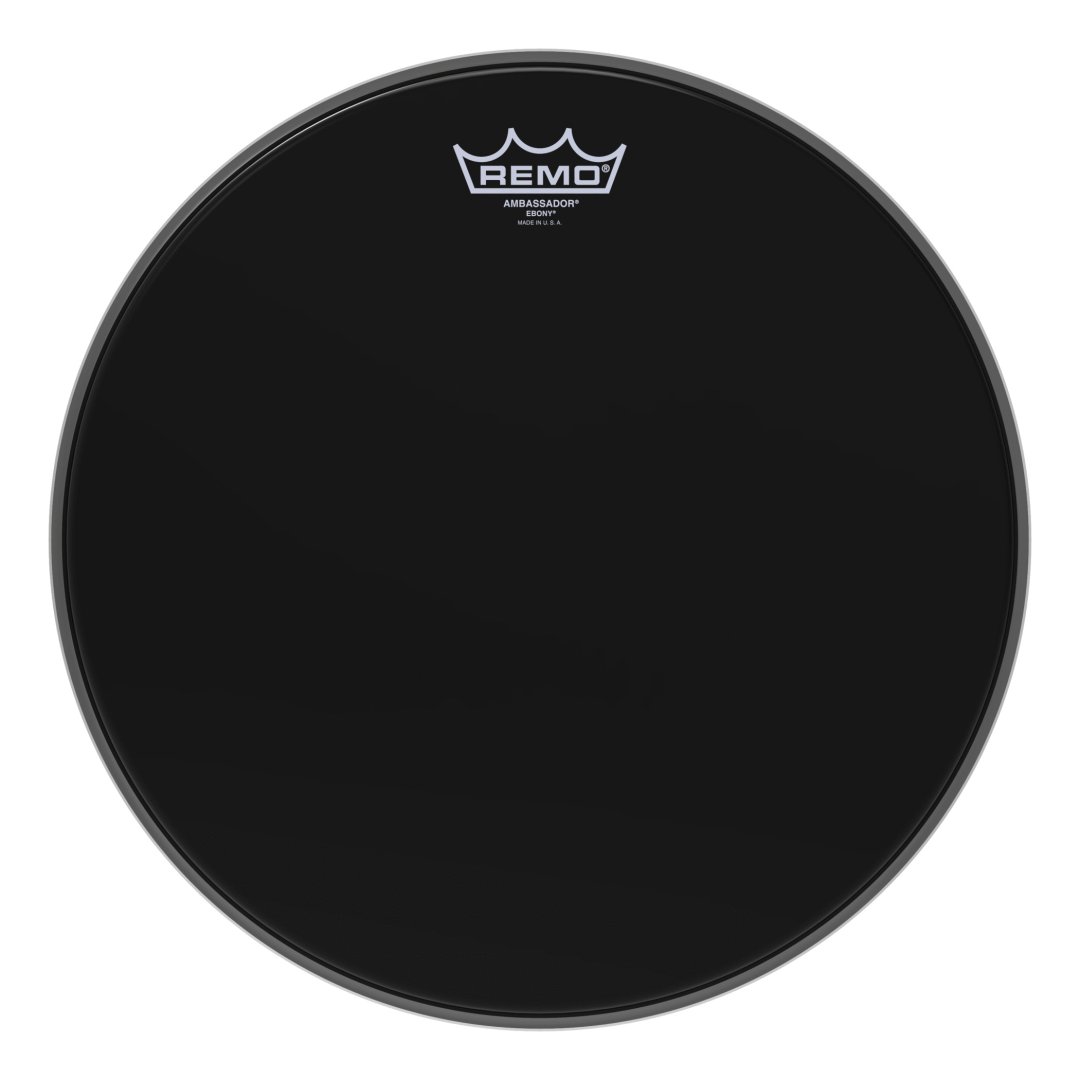 Remo ES-0014-00 Ambassador Ebony Drumhead. 14"