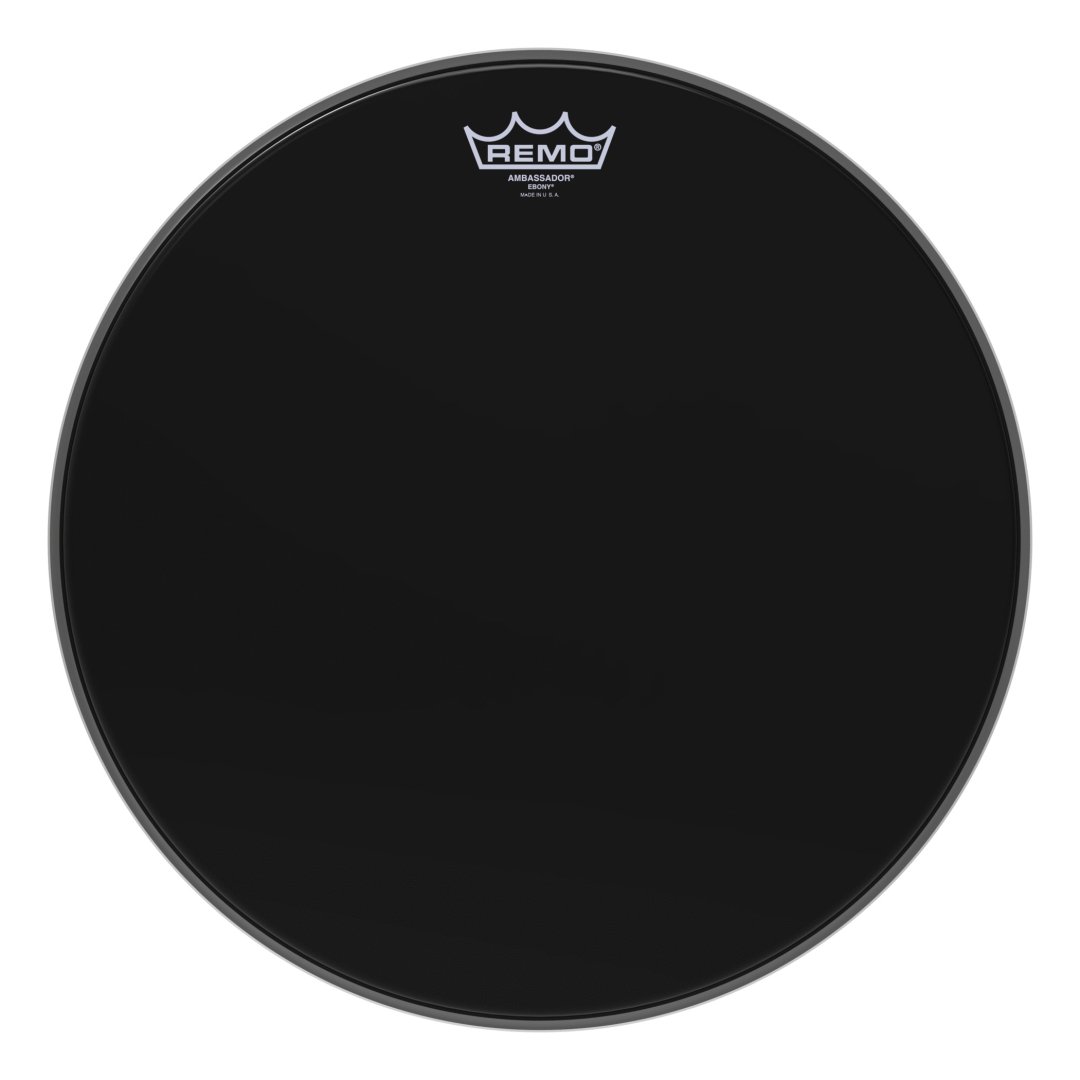 Remo ES-0016-00 Ambassador Ebony Drumhead. 16"