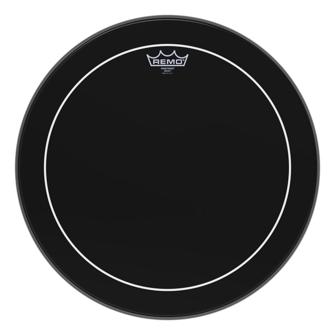 Remo ES-0618-PS Pinstripe Ebony Drumhead. 18"