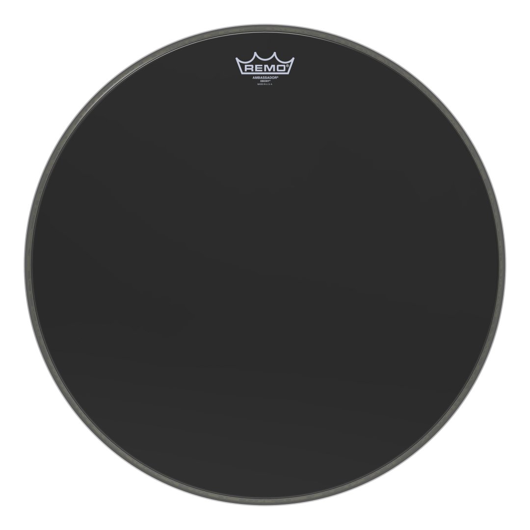 Remo ES-1020-00 Ambassador Ebony Bass Drumhead. 20"