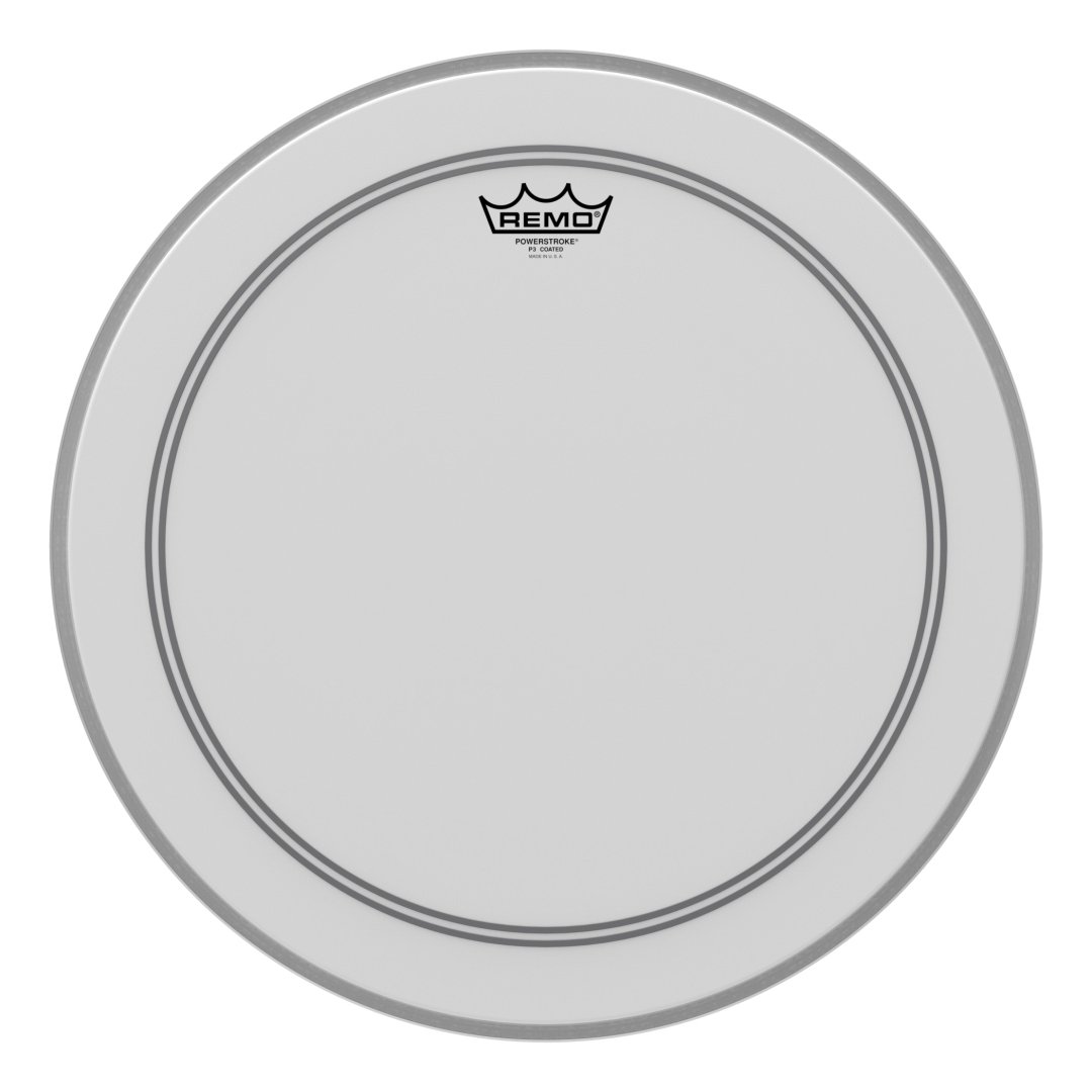 Remo P3-1118-C2 Powerstroke P3 Coated Bass Drumhead. 18"